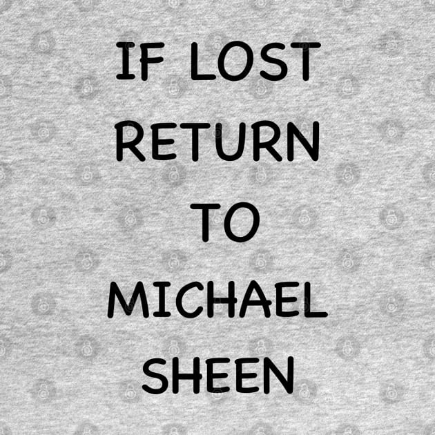 If lost return to Michael sheen by LittleBlueArt